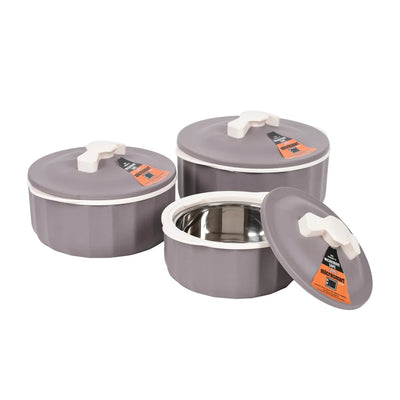 (1L -1.5L -2L) Jaypee Plus Casserole Micro Smart Microwave Safe Insulated Hot Pot Food Warmer Set Of 3