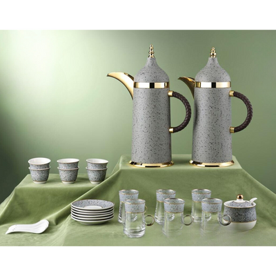 A complete set of tea and coffee from Liwa Flasks And cups set of 29 pcs