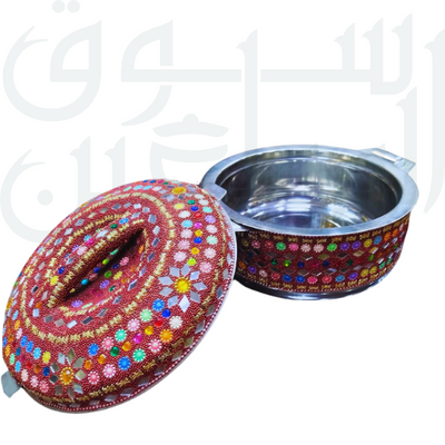 Hand-decorated Stainless steel hot pots 